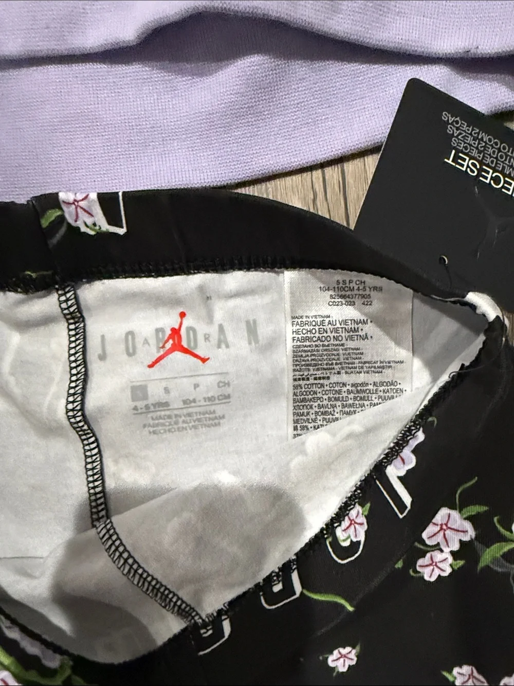 Jordan kids hoodie and Leggings set